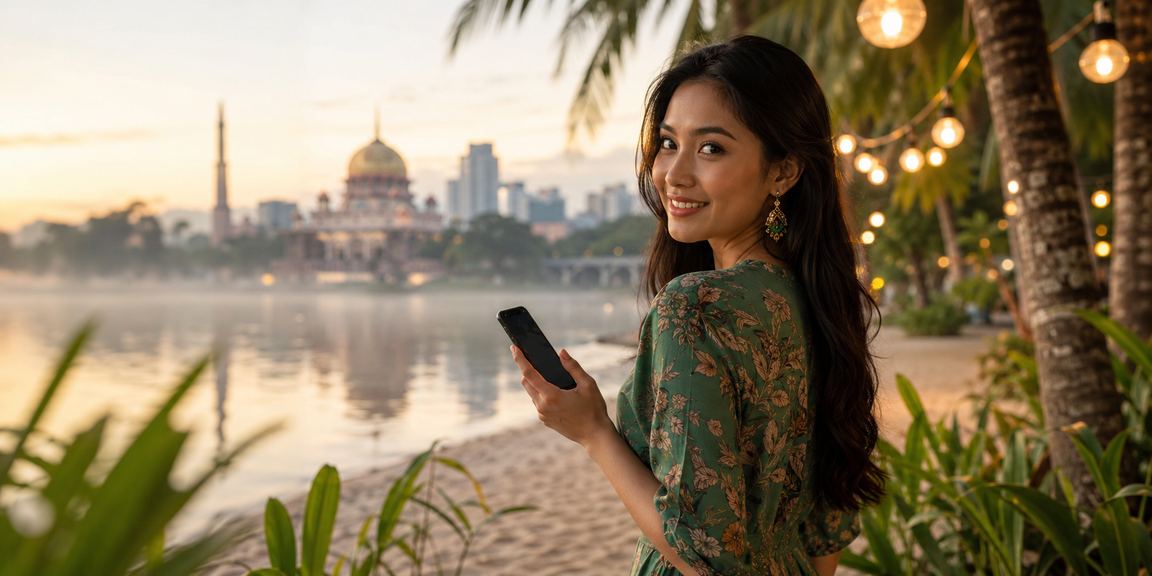 Pemain menikmati loteri dalam talian menggunakan telefon bimbit di Putrajaya